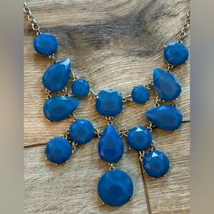 Elegant Blue Statement Necklace